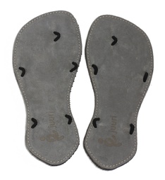 Šedé barefoot sandále Caty