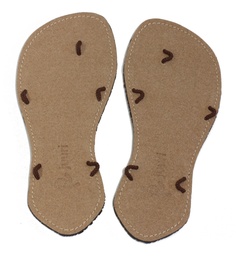 Vegánske svetlo hnedé barefoot sandále Caty
